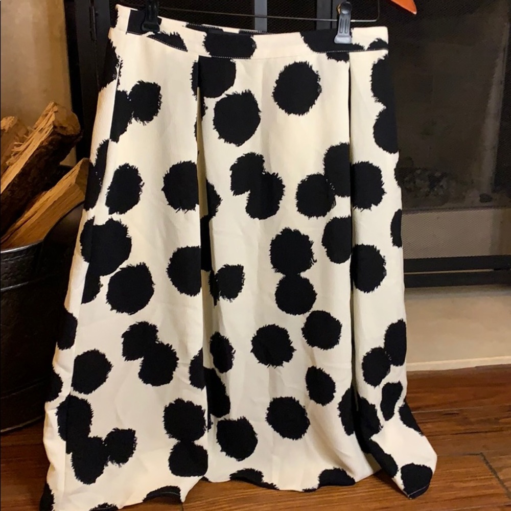 Who What Wear midi polka dot skirt 6